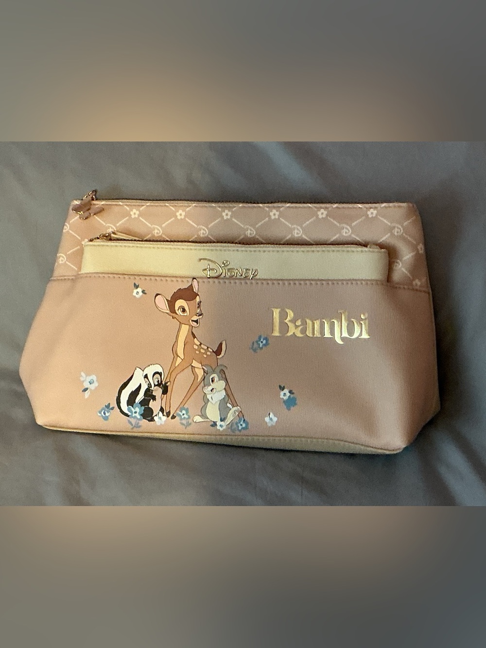 NWOT Disney x Primark Bambi Cosmetic Bag Set